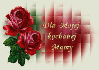 Kartka z różami dla kochanej mamy